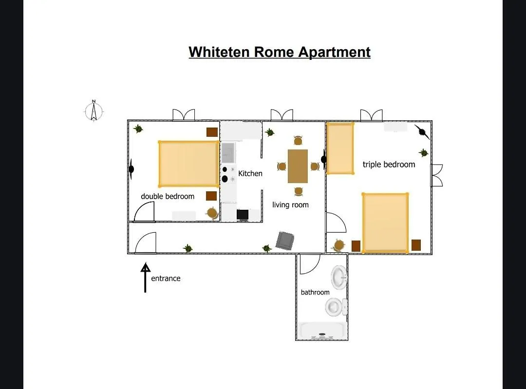 Whiteten Rome Apartment